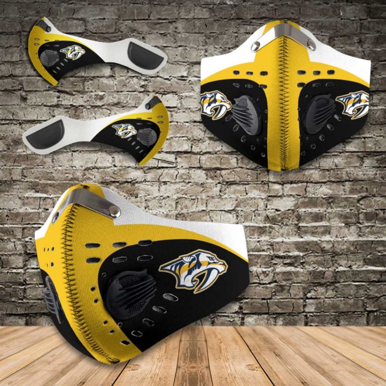 Nashville Predators Ice Hockey N95 Filter Face Mask