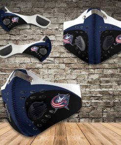 Columbus Blue Jackets Team N95 Filter Face Mask