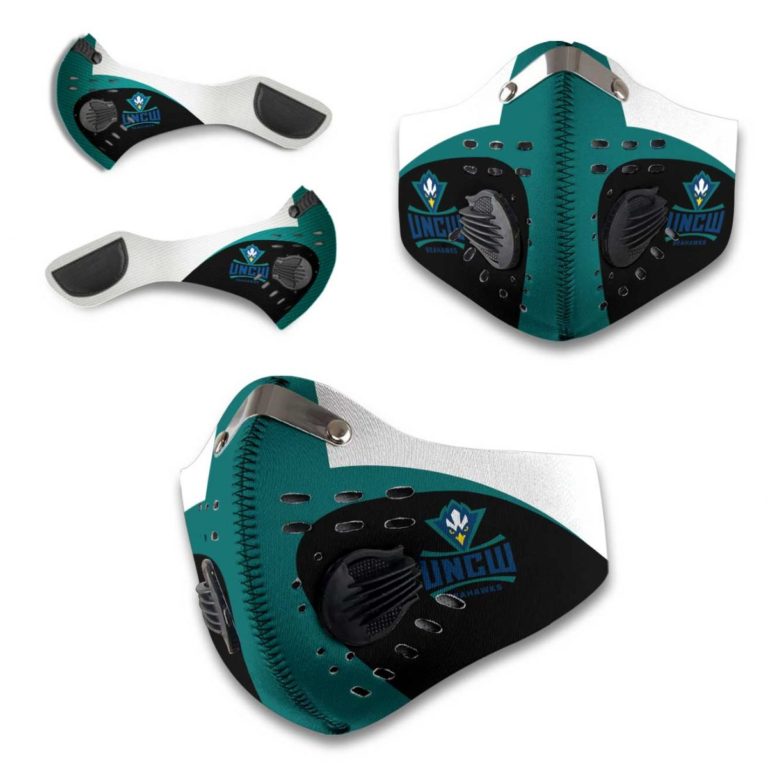 UNC Wilmington Seahawks N95 Filter Face Mask