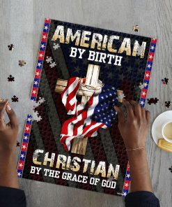 American By Birth Christian By The Grace Of God Jigsaw Puzzle