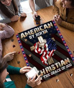 American By Birth Christian By The Grace Of God Jigsaw Puzzle