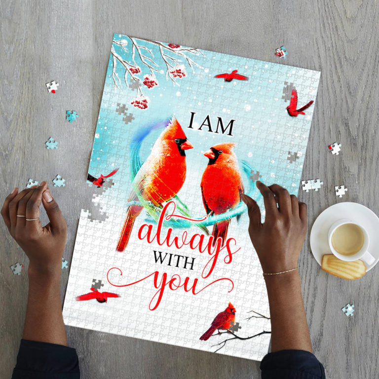 Cardinal I Am Always With You Jigsaw Puzzle