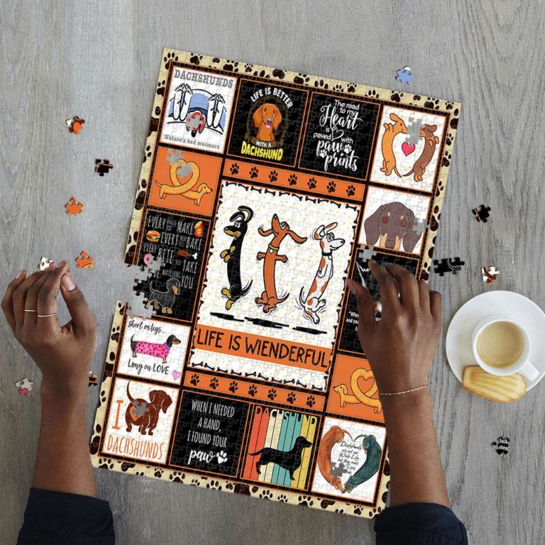 Dachshund Life Is Wienderful Jigsaw Puzzle