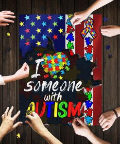 I Love Someone With Autism Awareness Jigsaw Puzzle I Love Someone With Autism Awareness Jigsaw Puzzle