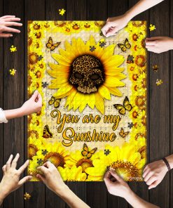 Leopard Skull Sunflower You Are My Sunshine Jigsaw Puzzle Leopard Skull Sunflower You Are My Sunshine Jigsaw Puzzle