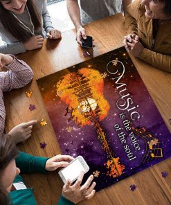 Music Is The Voice Of The Soul Guitar Jigsaw Puzzle