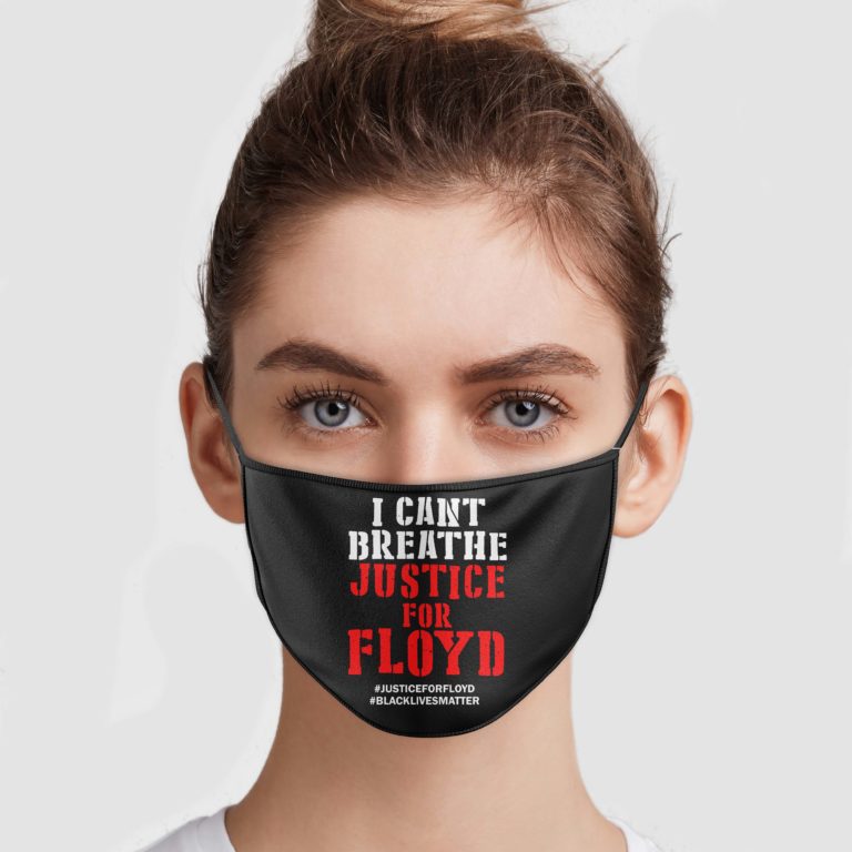 I Can’t Breathe Justice For Floyd Face Mask