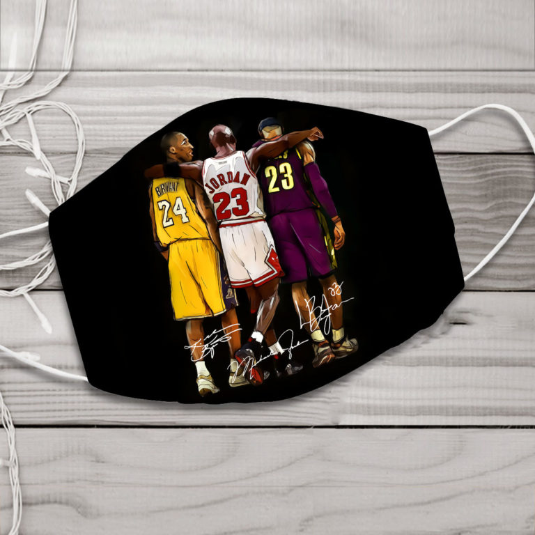 Kobe Bryant, Michael Jordan and LeBron James Face Mask