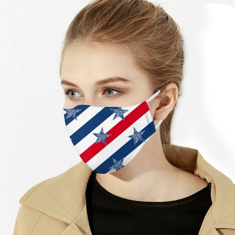 US Flag Stripe Face Mask