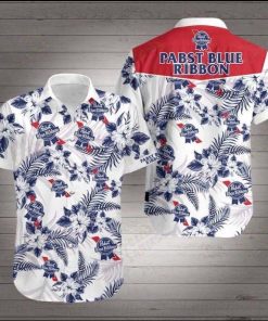 Pabst Blue Ribbon Hawaiian Shirt