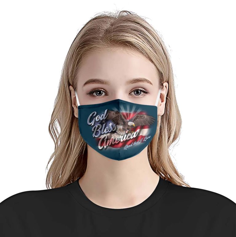 God Bless America Land That I Love Face Mask