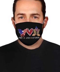 Free Love Veteran Face Mask