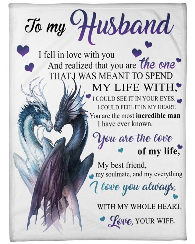 To My Husband I Fell In Love With You Arctic Fleece Blanket