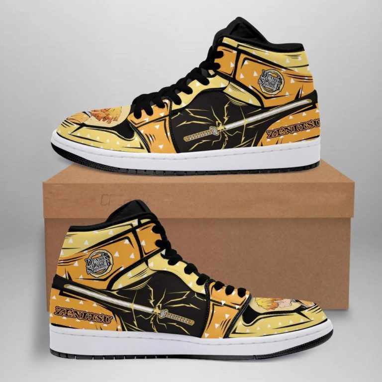 Zenitsu Demon Slayer Jordan Sneakers