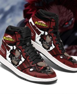 My Hero Academia Eijiro Kirishima Red Riot Unbreakable Jordan Sneakers ...