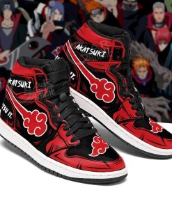 Akatsuki Jutsu It Naruto Anime Jordan Sneakers