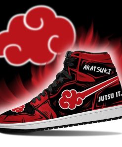 Akatsuki Jutsu It Naruto Anime Jordan Sneakers