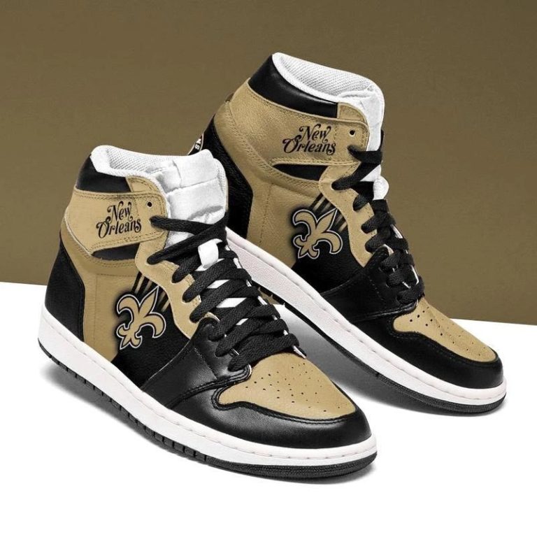 New Orleans Saints Football Air Jordan 1 High Sneaker