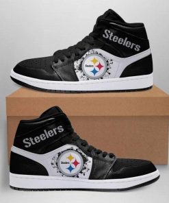 Pittsburgh Steelers Air Jordan 1 High Sneaker Pittsburgh Steelers Air Jordan 1 High Sneaker