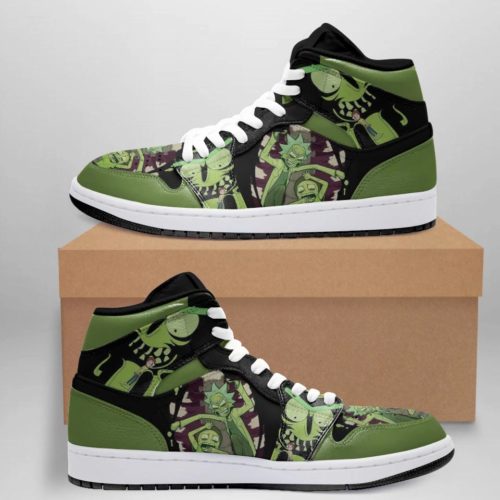 Rick And Morty Air Jordan 1 High Sneaker - RobinPlaceFabrics