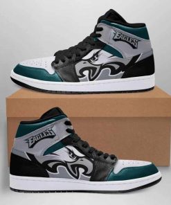 Philadelphia Eagles Football Air Jordan 1 High Sneaker