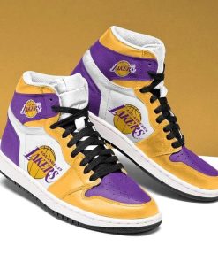 Los Angeles Lakers Air Jordan 1 High Sneaker