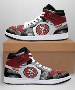 San Francisco 49ers Football Air Jordan 1 High Sneaker