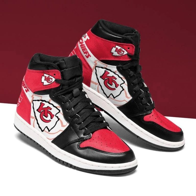 Kansas City Chiefs Football Air Jordan 1 High Sneaker