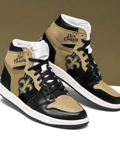 New Orleans Saints Air Jordan 1 High Sneaker New Orleans Saints Air Jordan 1 High Sneaker