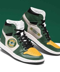 Green Bay Packers Go Pack Go Air Jordan 1 High Sneaker Green Bay Packers Go Pack Go Air Jordan 1 High Sneaker