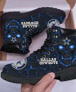 Dallas Cowboys Football 3D Skull Timberland Boots