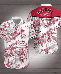 Fireball Cinnamon Whisky Hawaiian Shirt Fireball Cinnamon Whisky Hawaiian Shirt