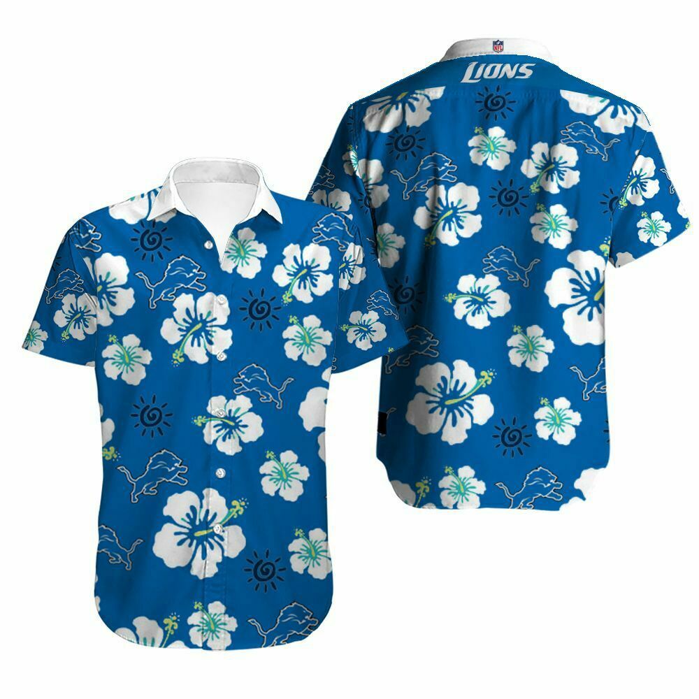 Detroit Lions Hawaiian Shirt - RobinPlaceFabrics