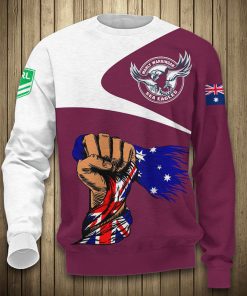 Manly Warringah Sea Eagles All Over Print Hoodie, T Shirt