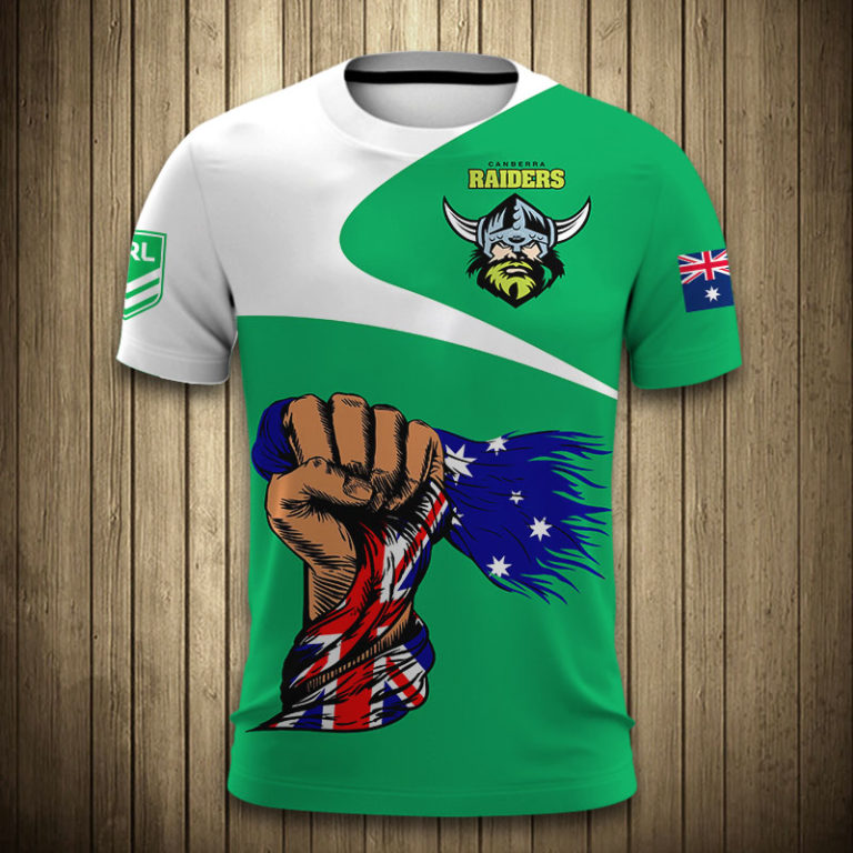 Canberra Raiders All Over Print Hoodie, T Shirt