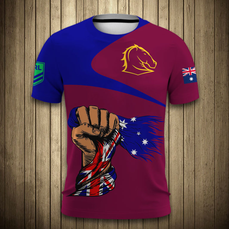 Brisbane Broncos All Over Print Hoodie, T Shirt
