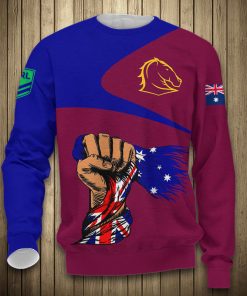 Brisbane Broncos All Over Print Hoodie, T Shirt