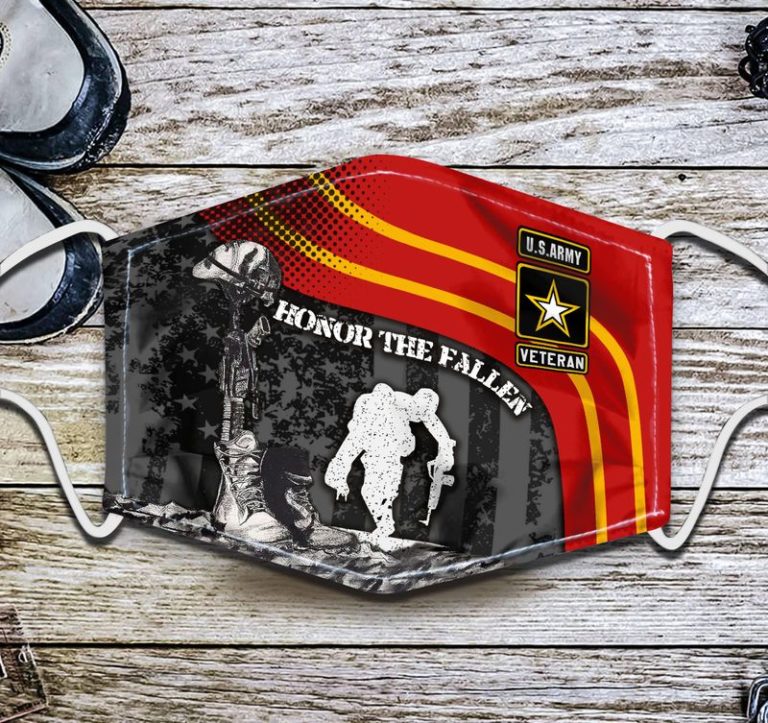 US Army Veteran Honor The Fallen Face Mask