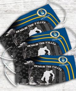 US Air Force Veteran Honor The Fallen Face Mask