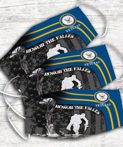 U.s Navy Veteran Honor The Fallen Face Mask