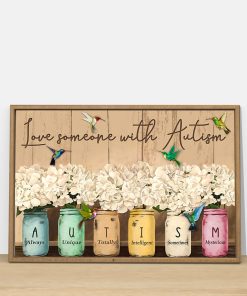 Love Someone With Autism Poster & Canvas Love Someone With Autism Poster & Canvas