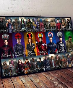 Mavel Heroes Signatures Poster & Canvas
