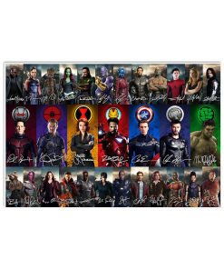 Mavel Heroes Signatures Poster & Canvas Mavel Heroes Signatures Poster & Canvas