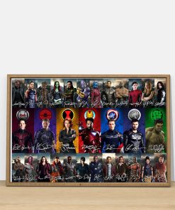 Mavel Heroes Signatures Poster & Canvas