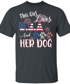 This girl loves USA and her dog Independence Day
