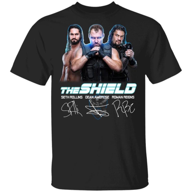 The Shield Seth Rollins Dean Ambrose Roman Reigns signatures