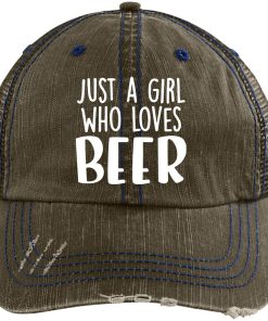 Just A Girl Who Loves Beer Trucker Cap Just A Girl Who Loves Beer Trucker Cap