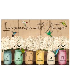 Love Someone With Autism Poster & Canvas