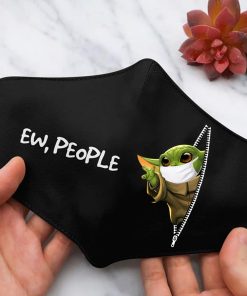 Baby Yoda Ew People Face Mask