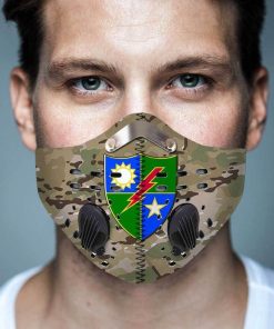 75th Ranger Regiment Camo N95 Filter Face Mask